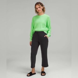 Lululemon softstreme high rise 23.5” inseam straight leg crop black size 10